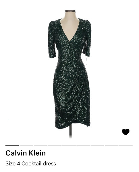 Vestido Calvin Klein de Lentejuelas